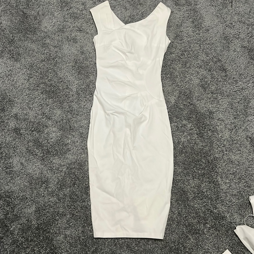 Lovely white dress unique design